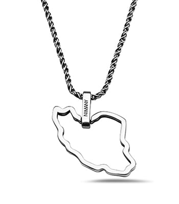 Outland Line Necklace Vintage Silver