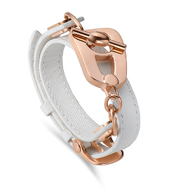 Paris Bracelet - Rose Gold/White