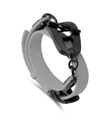 Paris Bracelet - Black/Grey Leather