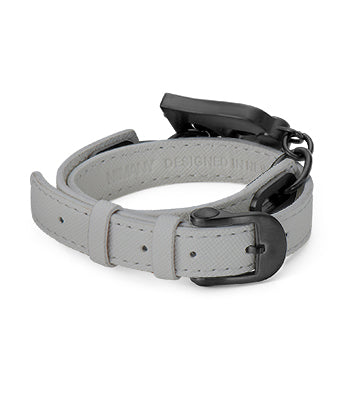 Paris Bracelet - Black/Grey Leather