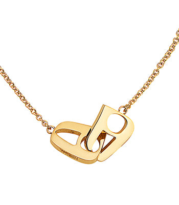 Love Lock Necklace Yellow Gold
