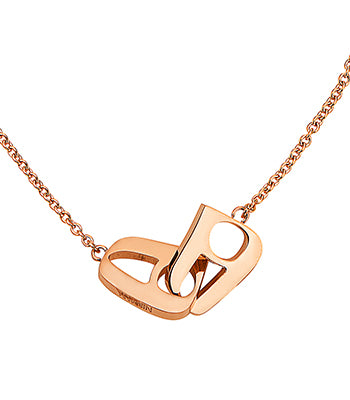 Love Lock Necklace Rose Gold