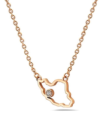 Outland Line Necklace Rose