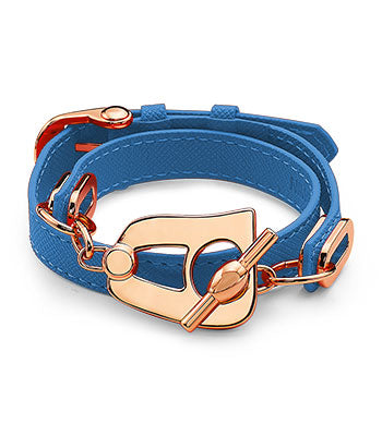 Paris Bracelet - Rose Gold/Light Blue