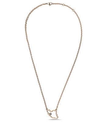 Outland Line Necklace Rose