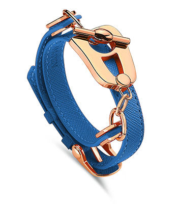 Paris Bracelet - Rose Gold/Light Blue