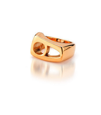 Polished Rose Gold-Plated Ring - NIMANY Studio