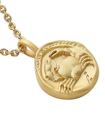 Cancer Necklace Gold & Silver - Cancer Zodiac Constellation Pendant