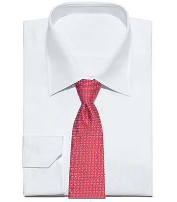 Red/White Numbers Tie