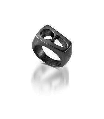 Brushed Black Ring