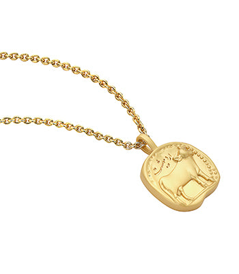 Zodiac Sign Necklace Taurus