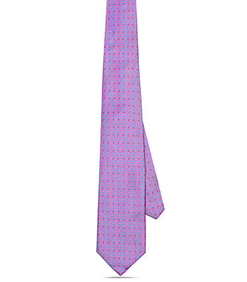 Pink/Blue Numbers Tie - NIMANY Studio