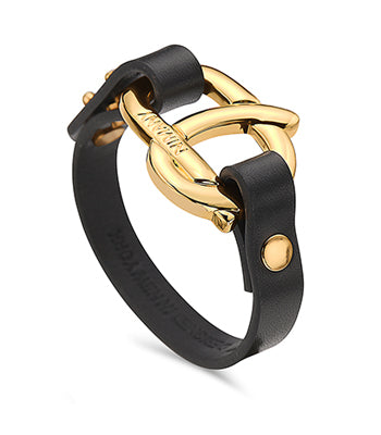 Berlin Bracelet-Ladies (Black / Gold) - NIMANY Studio