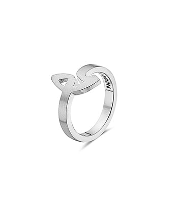Middle Luna Steel Ring
