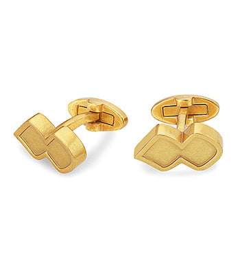 Never Alone Cufflink Gold