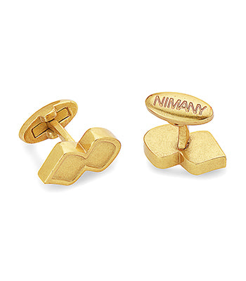 Never Alone Cufflink Gold