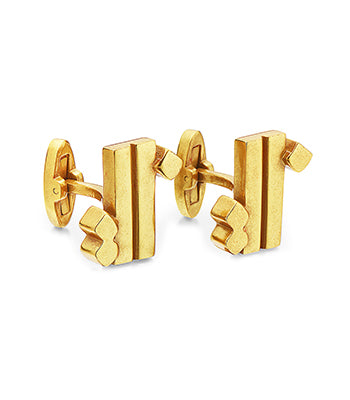 Country Line Cufflink Gold