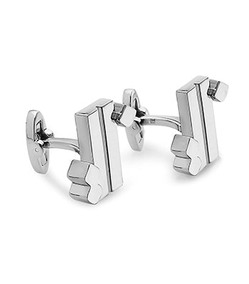 Country Line Cufflink Steel