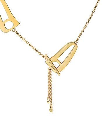 Triple Luna Necklace Gold
