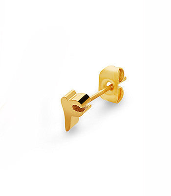 Number 4 Earring in Gold - NIMANY Studio