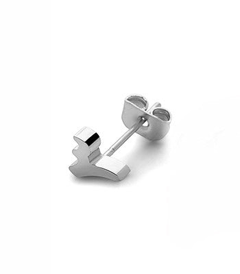 Number 3 Earring in Silver - NIMANY Studio