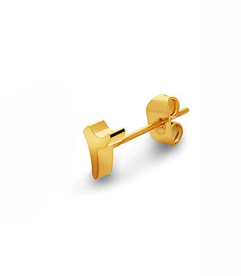 Number 2 Earring in Gold - NIMANY Studio