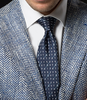 Magic Navy Numbers Tie