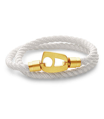 White Rope Matt Gold Hardware