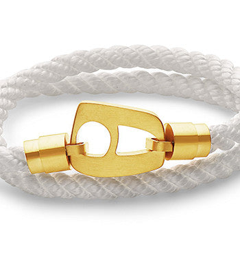 White Rope Matt Gold Hardware