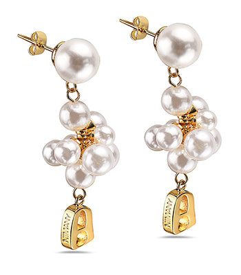 Grand Pearl Earring Gold