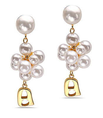 Grand Pearl Earring Gold - NIMANY Studio